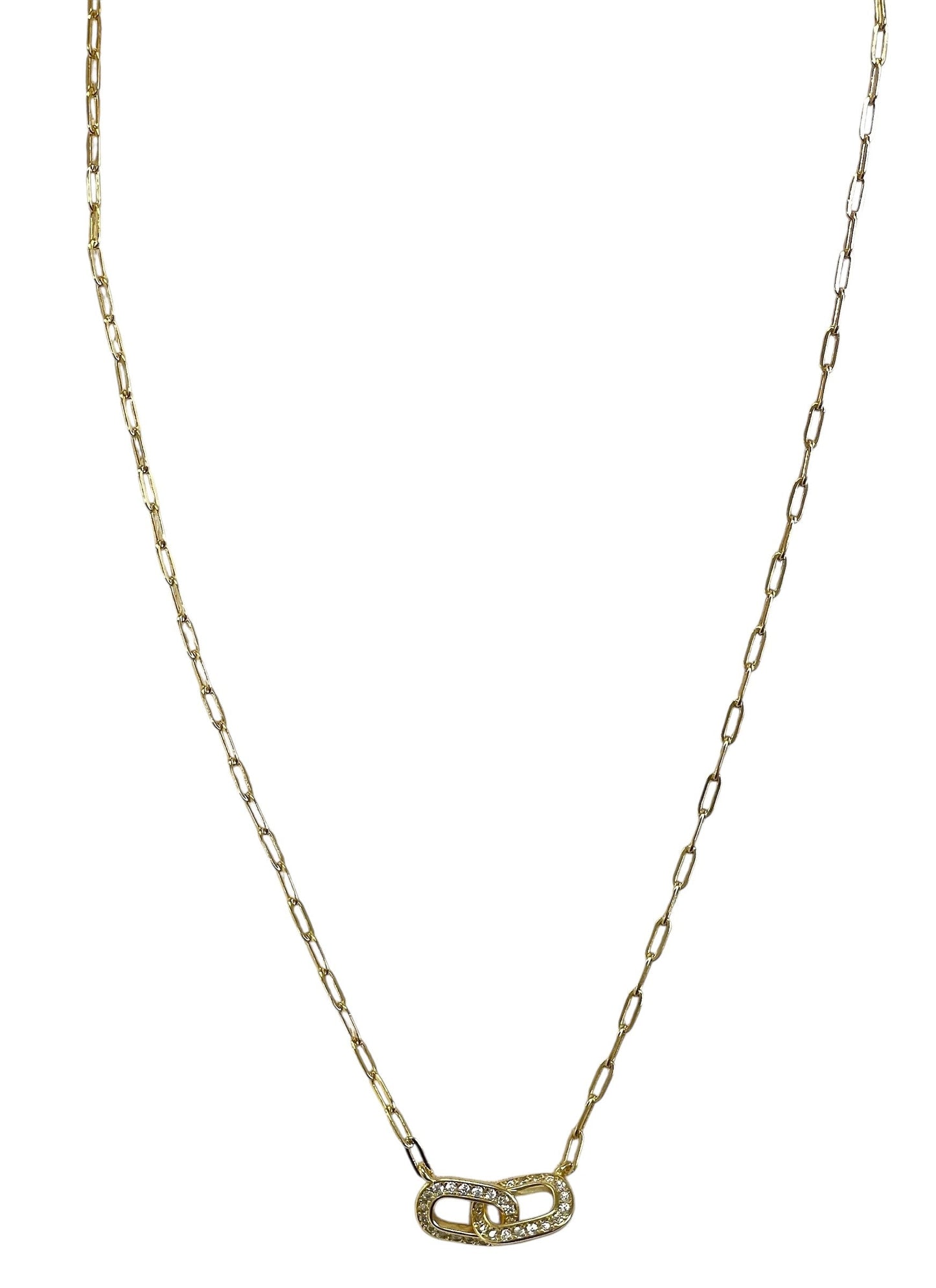 Jngdl Necklace Gold Double Link And Chain