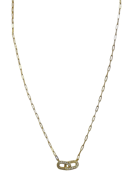Jngdl Necklace Gold Double Link And Chain