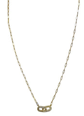 Jngdl Necklace Gold Double Link And Chain