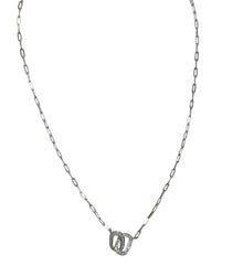 Jnsdl Silver Double Link Necklace