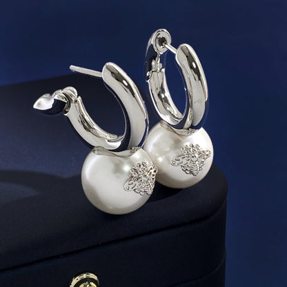 Jpsb Silver Earring Pearl/Silver Bee