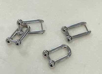 Jsdi Silver Double Ball Interchange Earrings