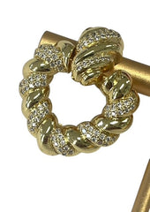 Jthg Twisted Heart Earrings Gold