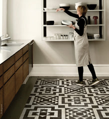 Geometric Vinyl Rug