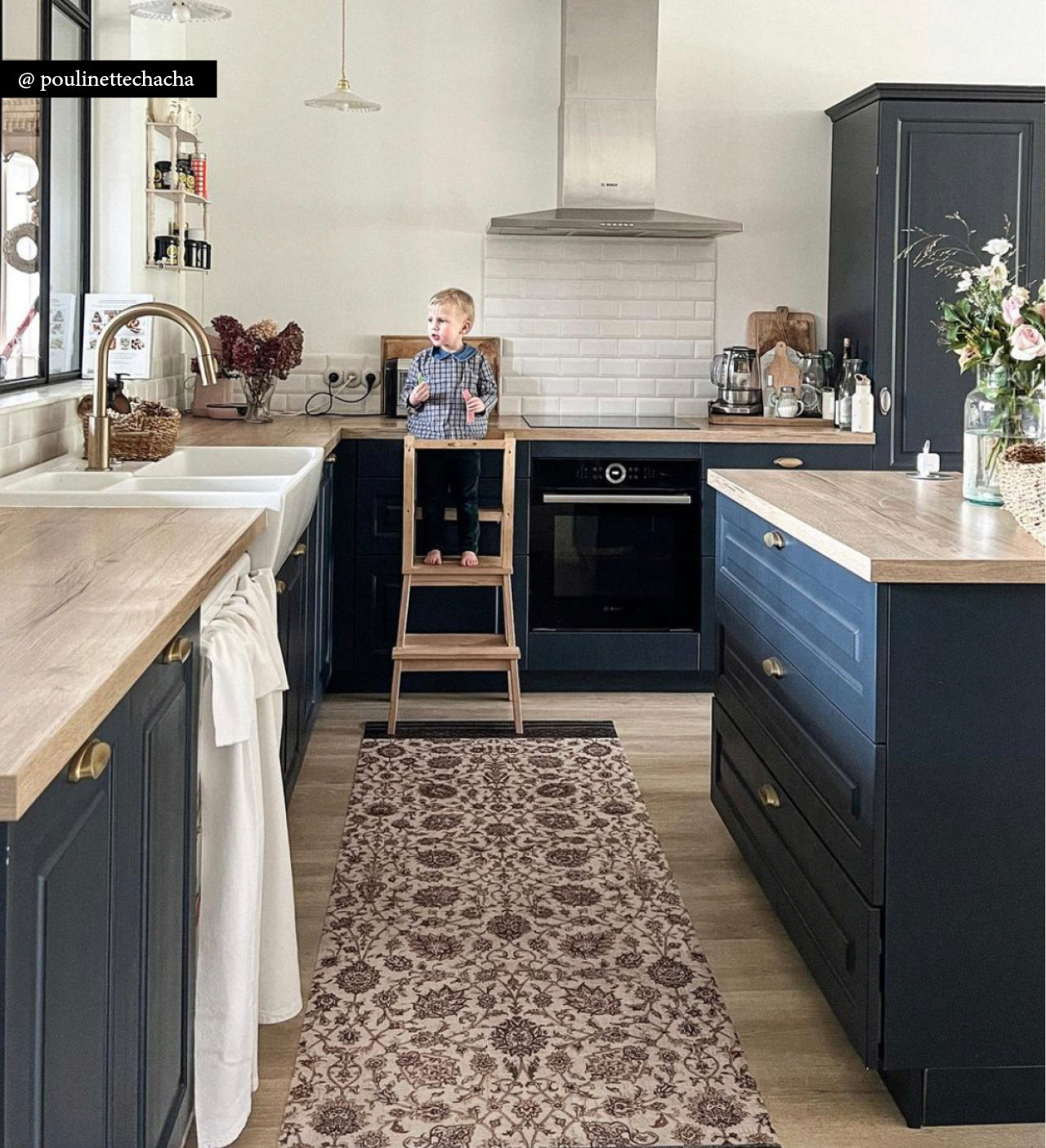 Bohemian Garden Fall Vinyl Rug Alternative Lifestyle