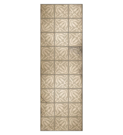 Borgo Lily Stone Antique Vinyl Rug Detailed