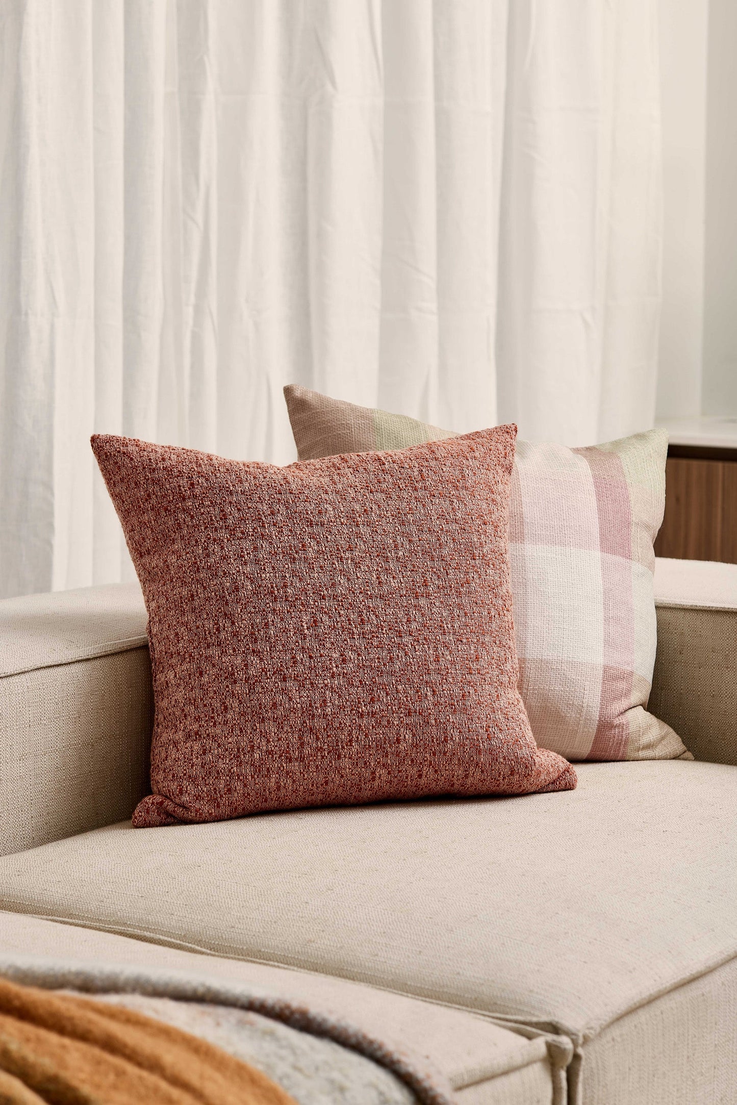 Fowler Pink / Red Cushion 50Cm