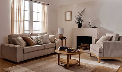 Morris Coffee Check Occasional Chair 88X83X90Cm