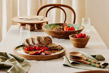 Moama Green Round Placemat Set 4