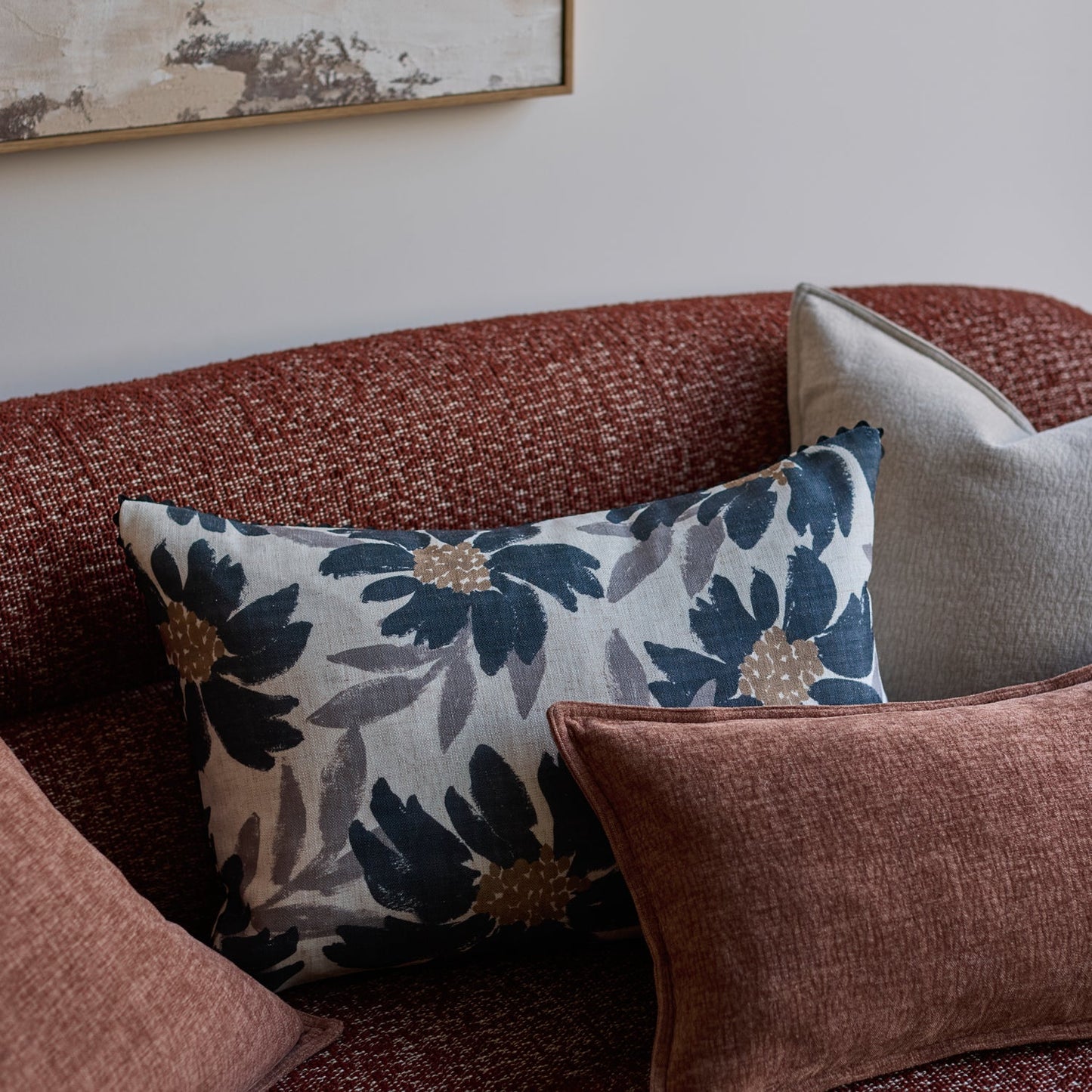 Eve Black/Tan Cushion 40X60Cm