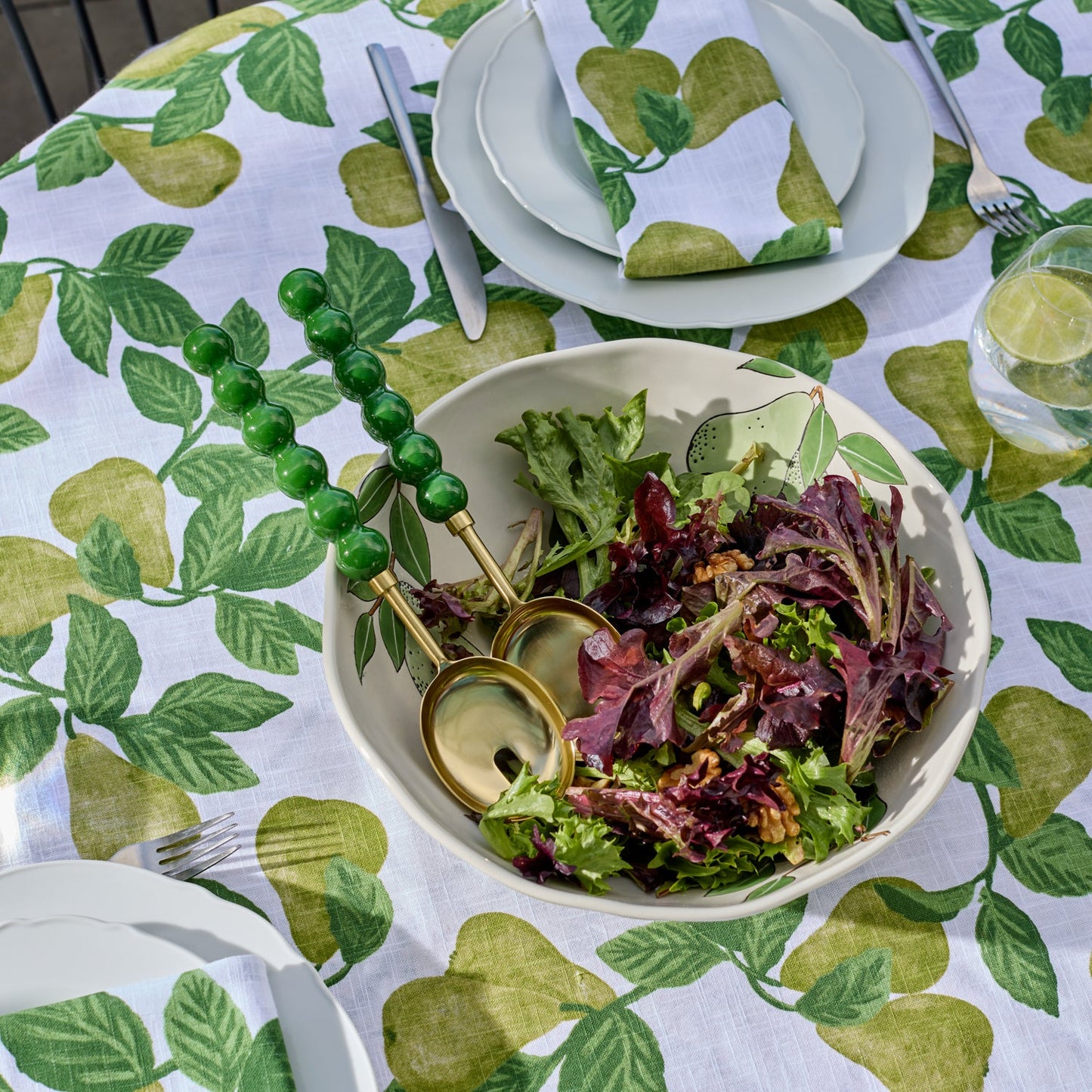Bauble Green Salad Server Set 2