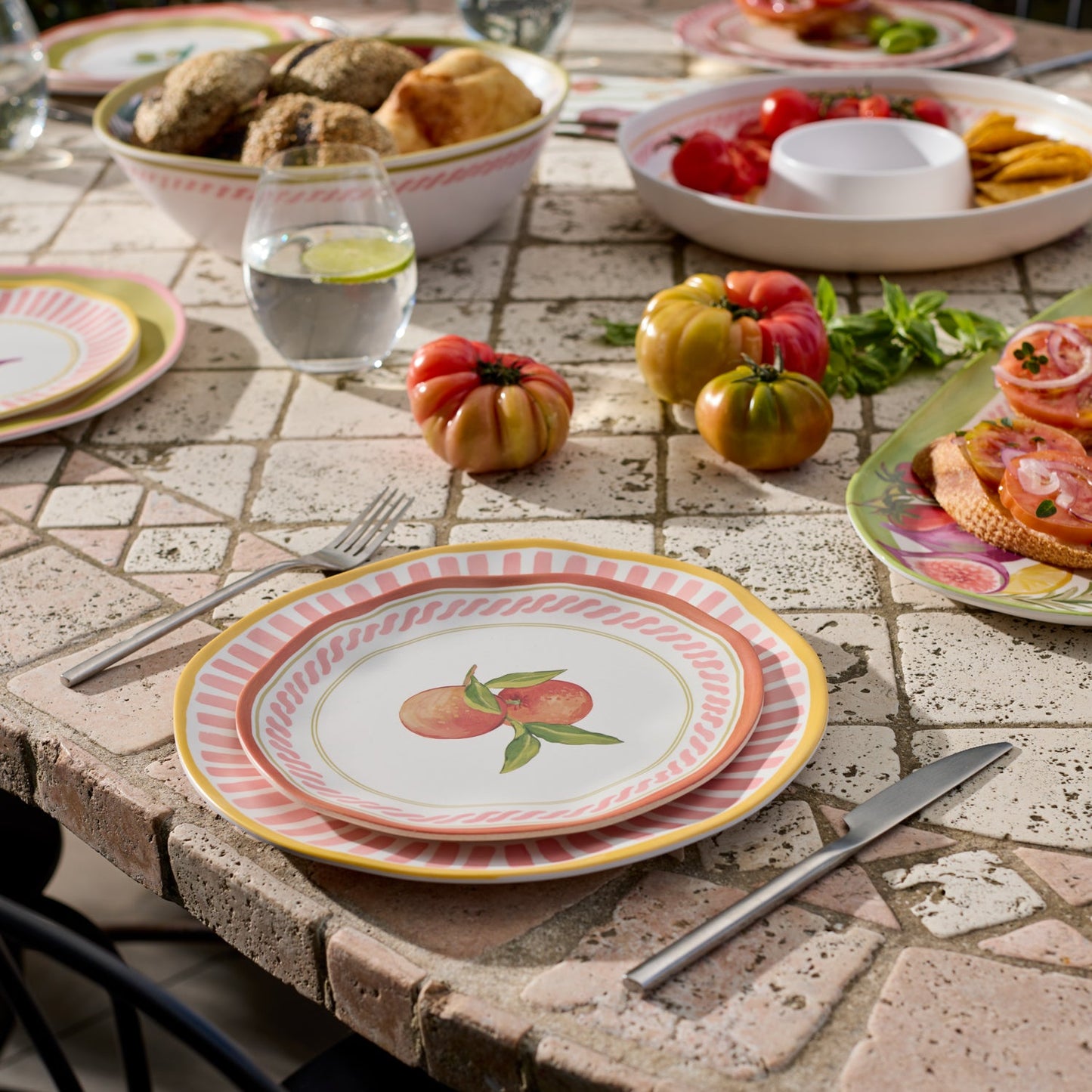 Fiesta Orange Melamine Small Plate