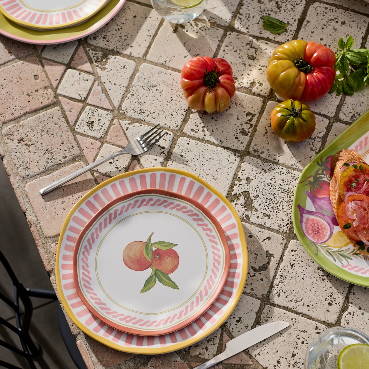 Fiesta Orange Melamine Small Plate