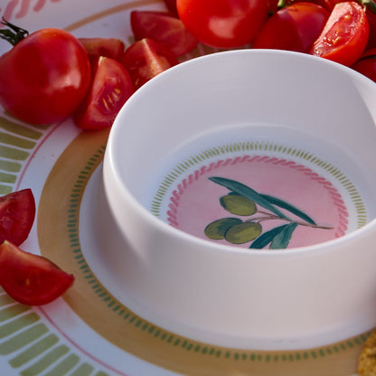 Fiesta Melamine Chip Dip Platter