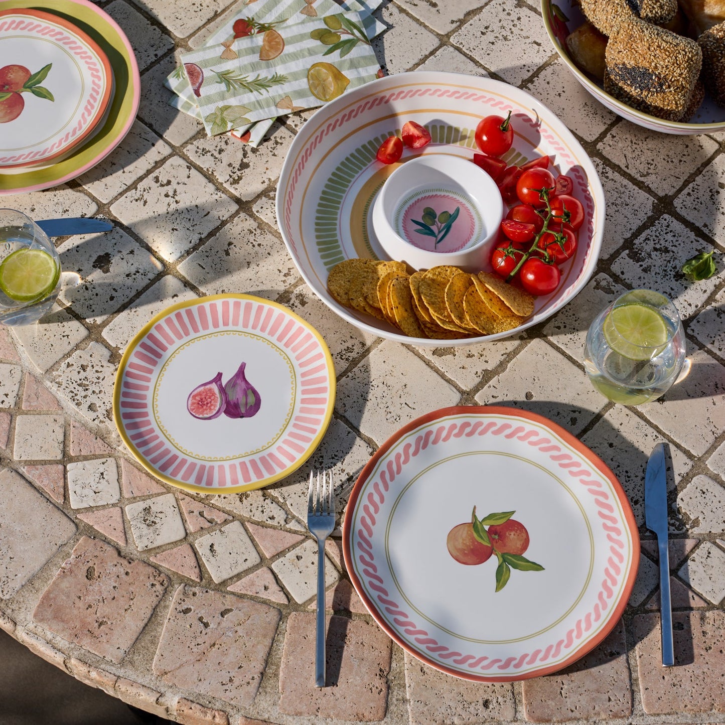 Fiesta Orange Melamine Large Plate