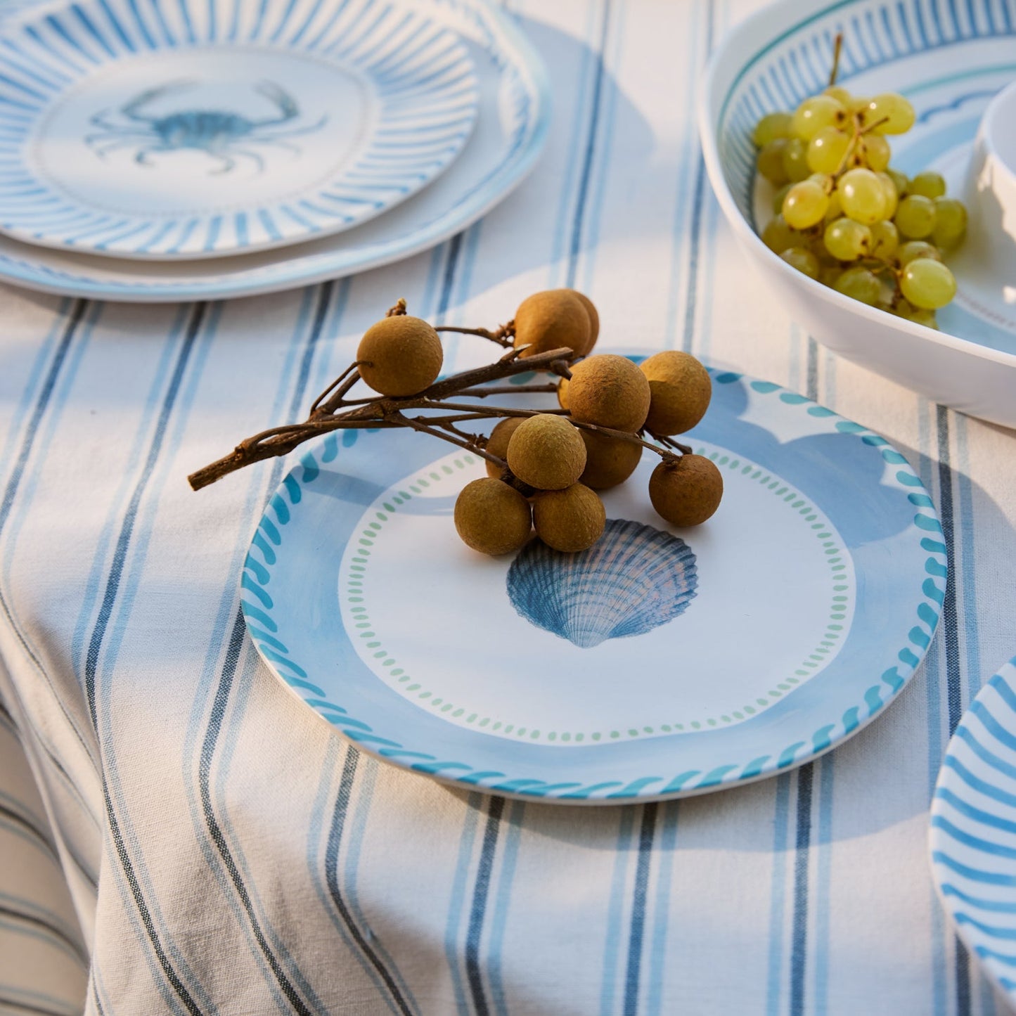 La Mer Cockle Melamine Small Plate