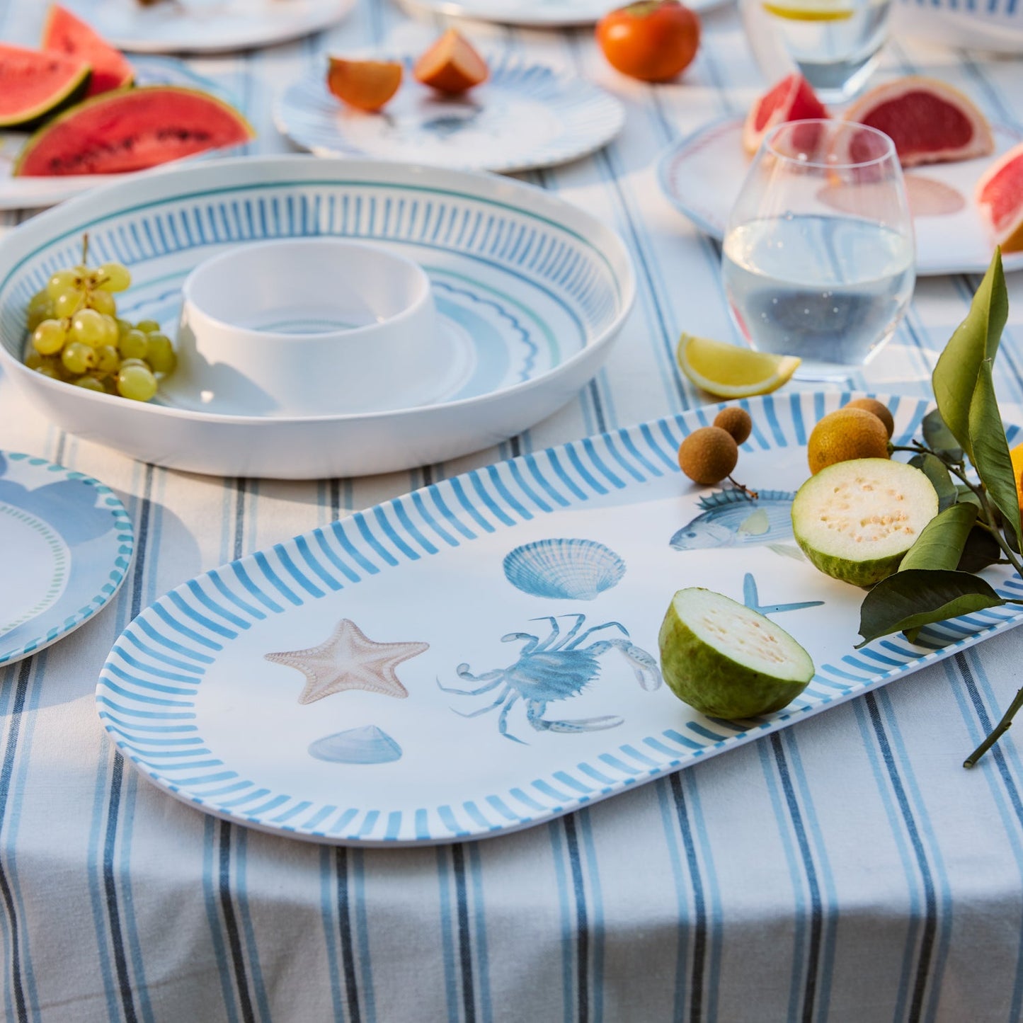 La Mer Melamine Oval Platter