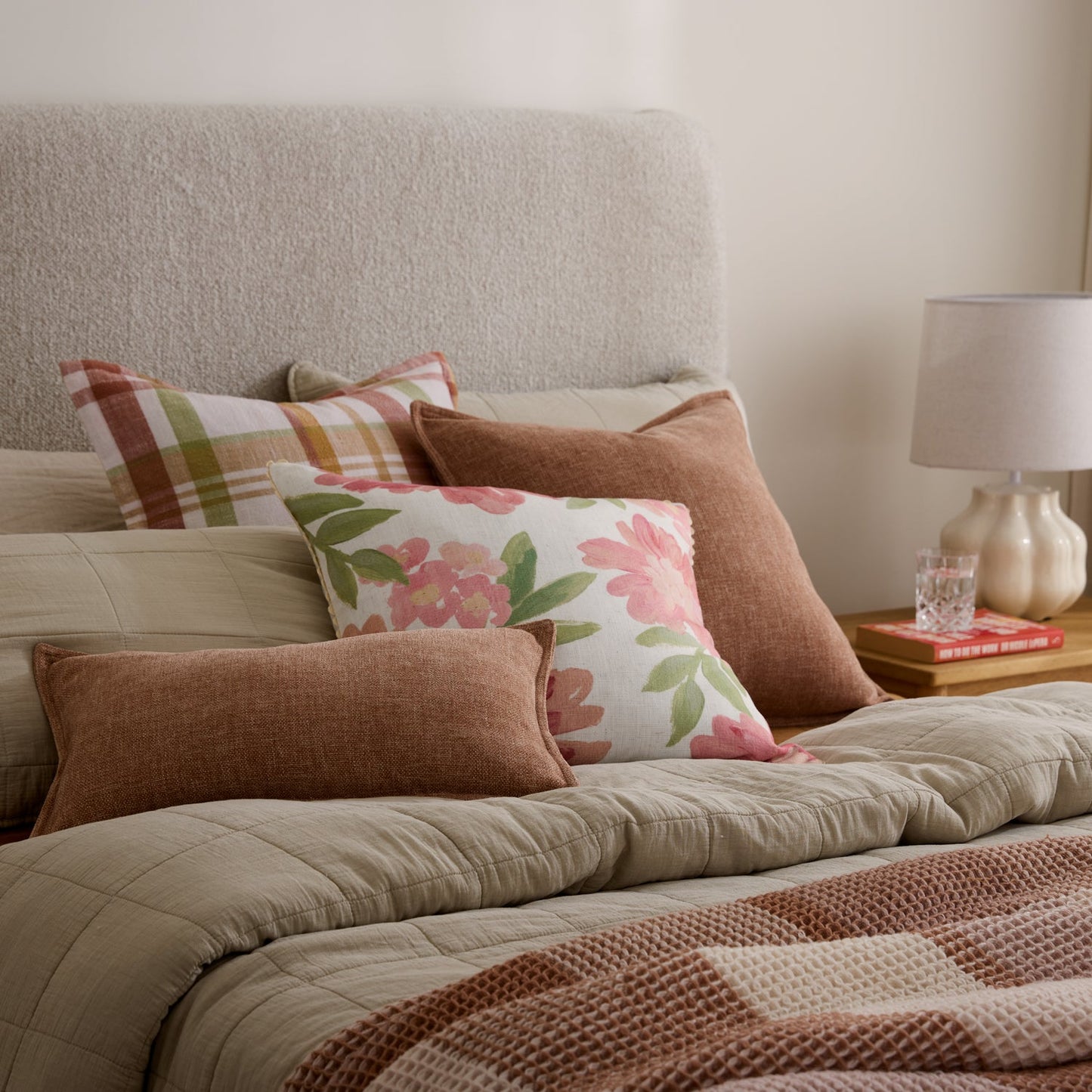 Theo Blush Cushion 30X50Cm