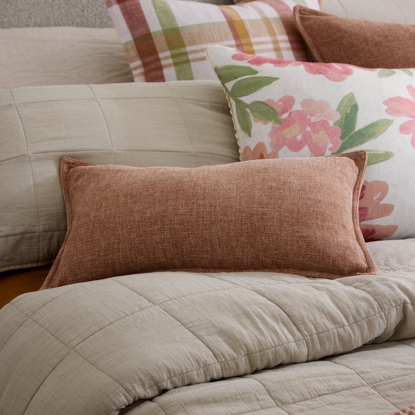 Theo Blush Cushion 30X50Cm