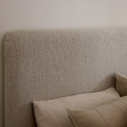 Beau Neutral Boucle Slip Cover King