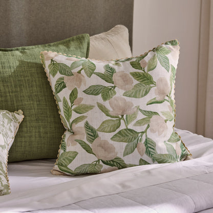 Magnolia Tree Green Cushion