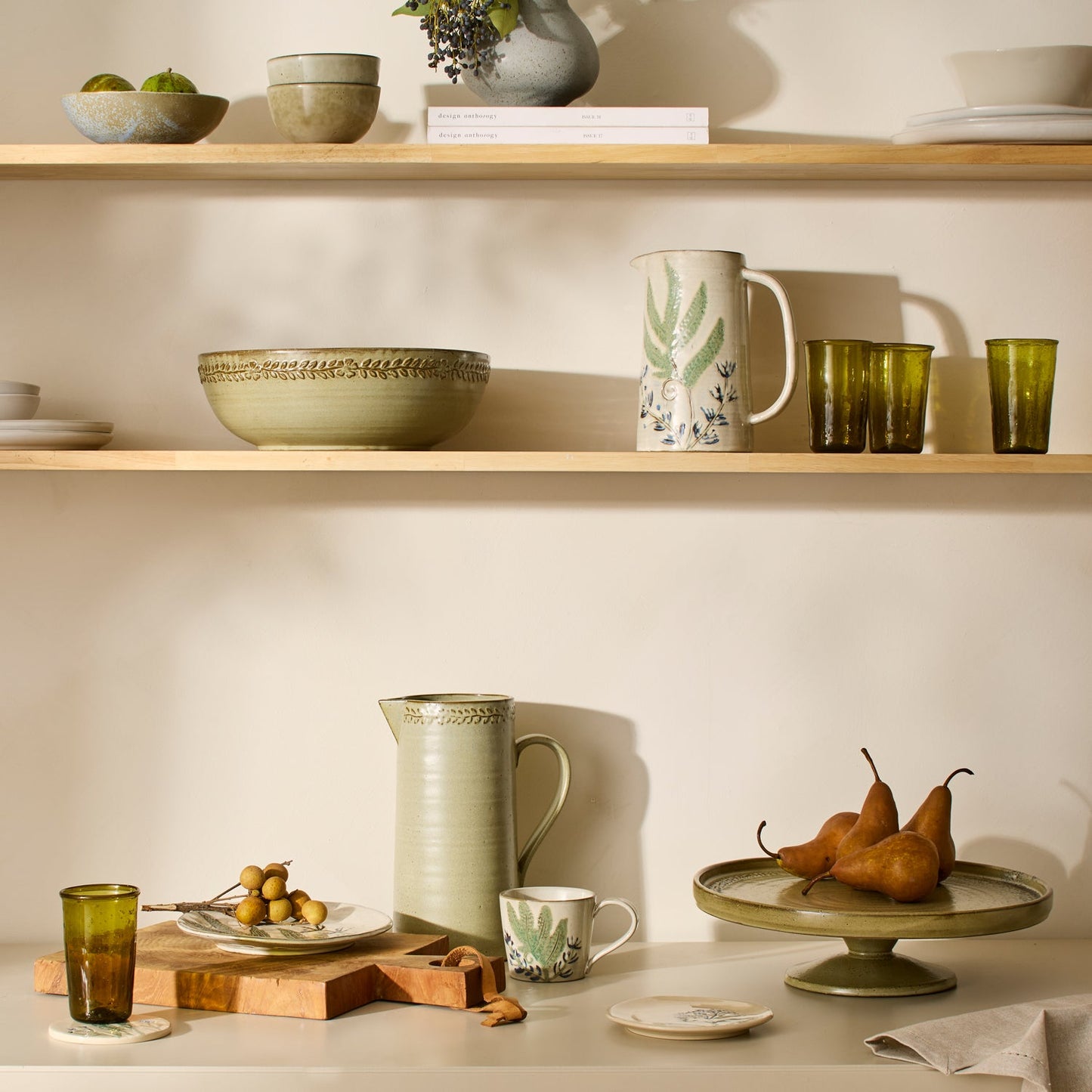 Provence Cake Stand Green