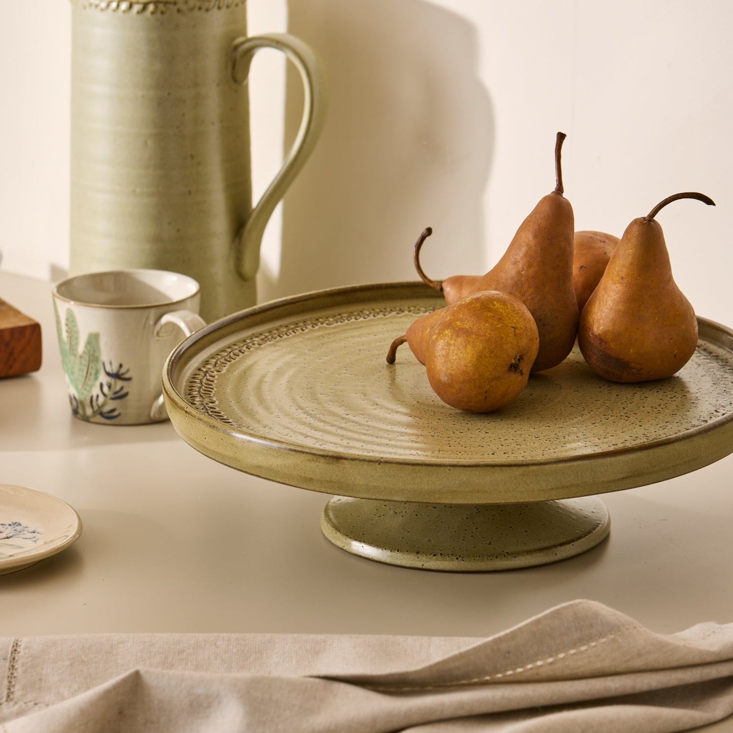 Provence Cake Stand Green
