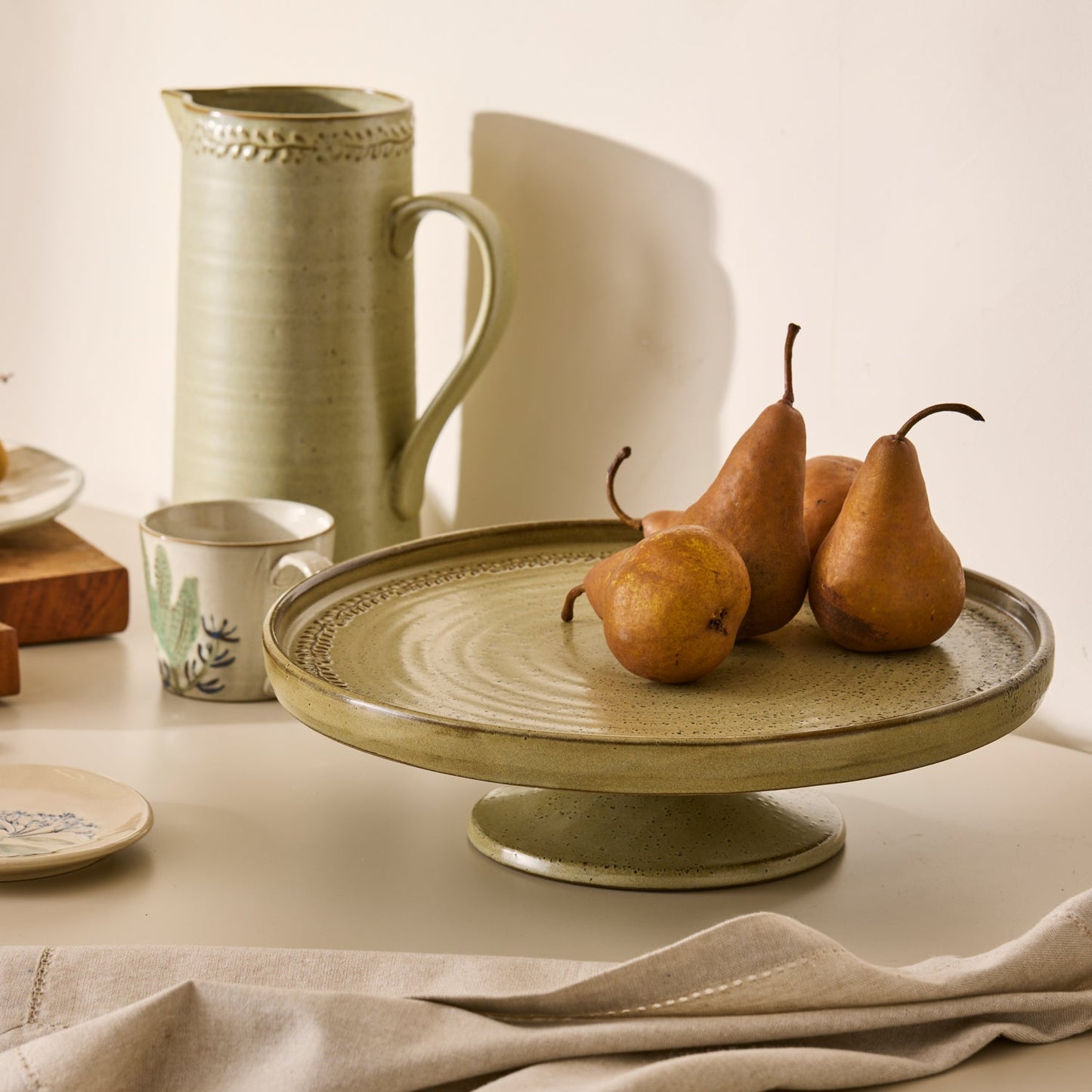 Provence Cake Stand Green