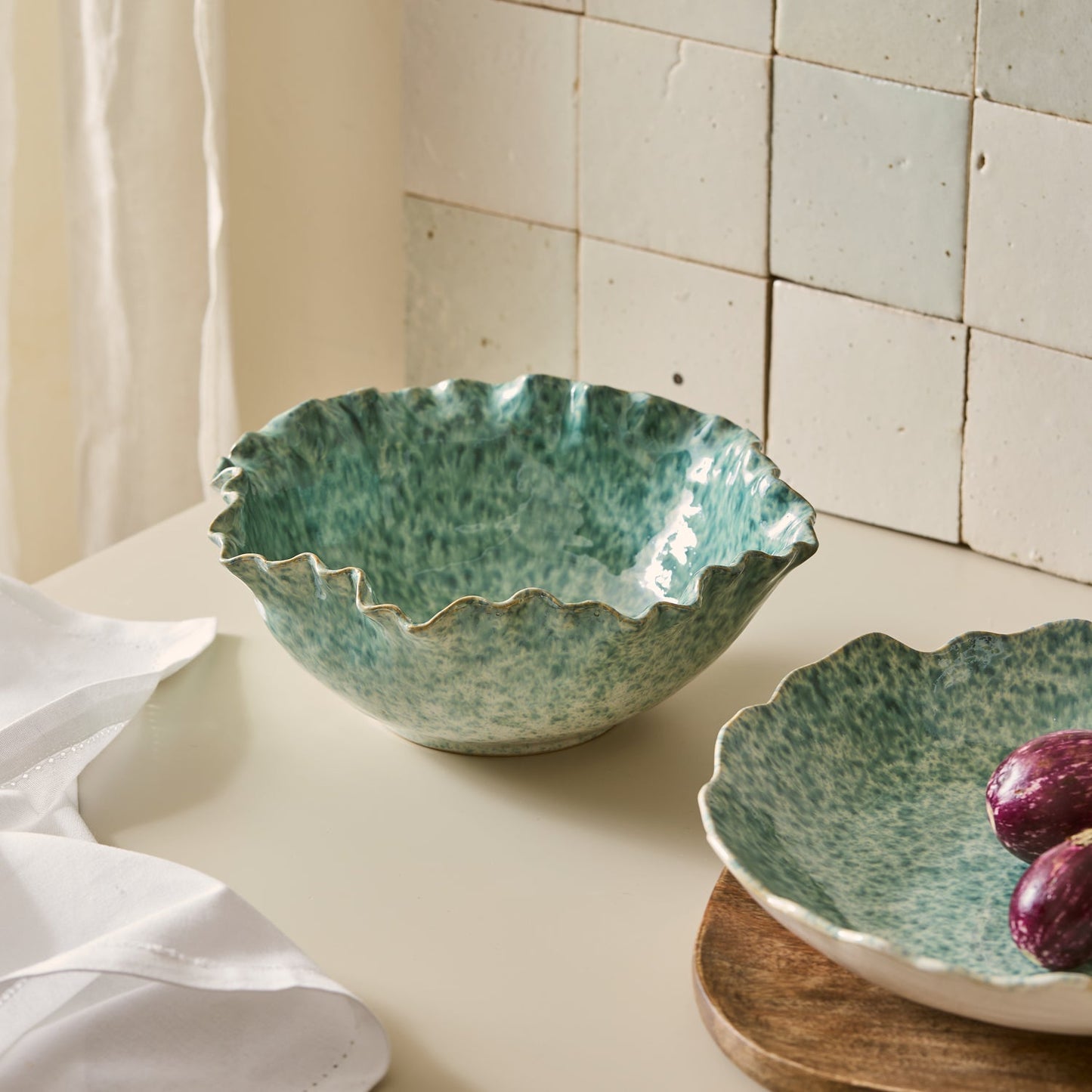 Lagoon Speckle Blue Glazed Bowl
