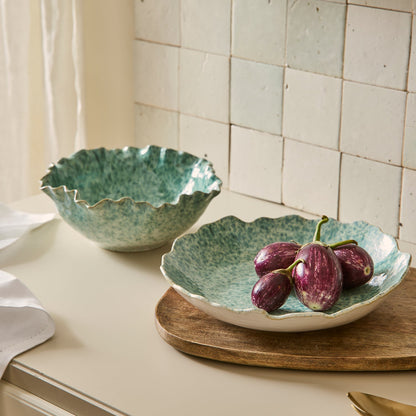 Lagoon Speckle Blue Glazed Bowl