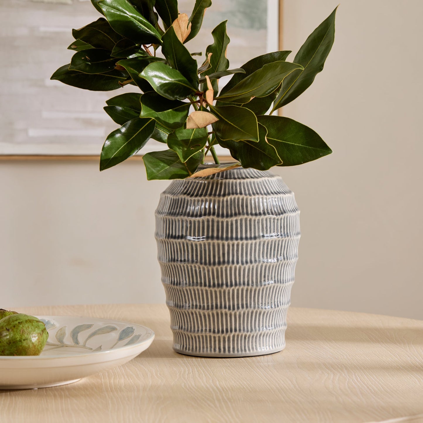 Nautilus Light Blue Vase