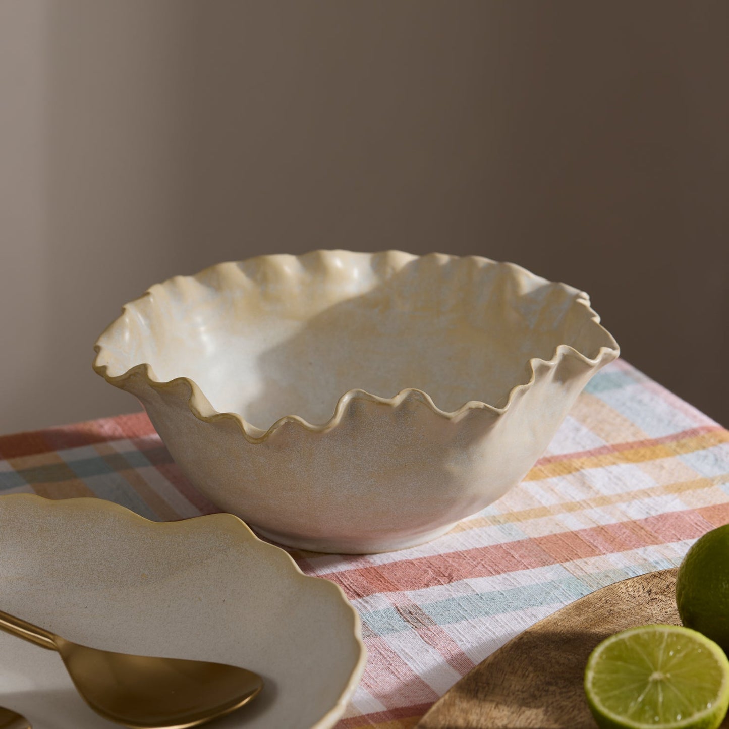 Lagoon Ivory Glazed Bowl