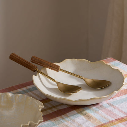 Lagoon Ivory Glazed Dish