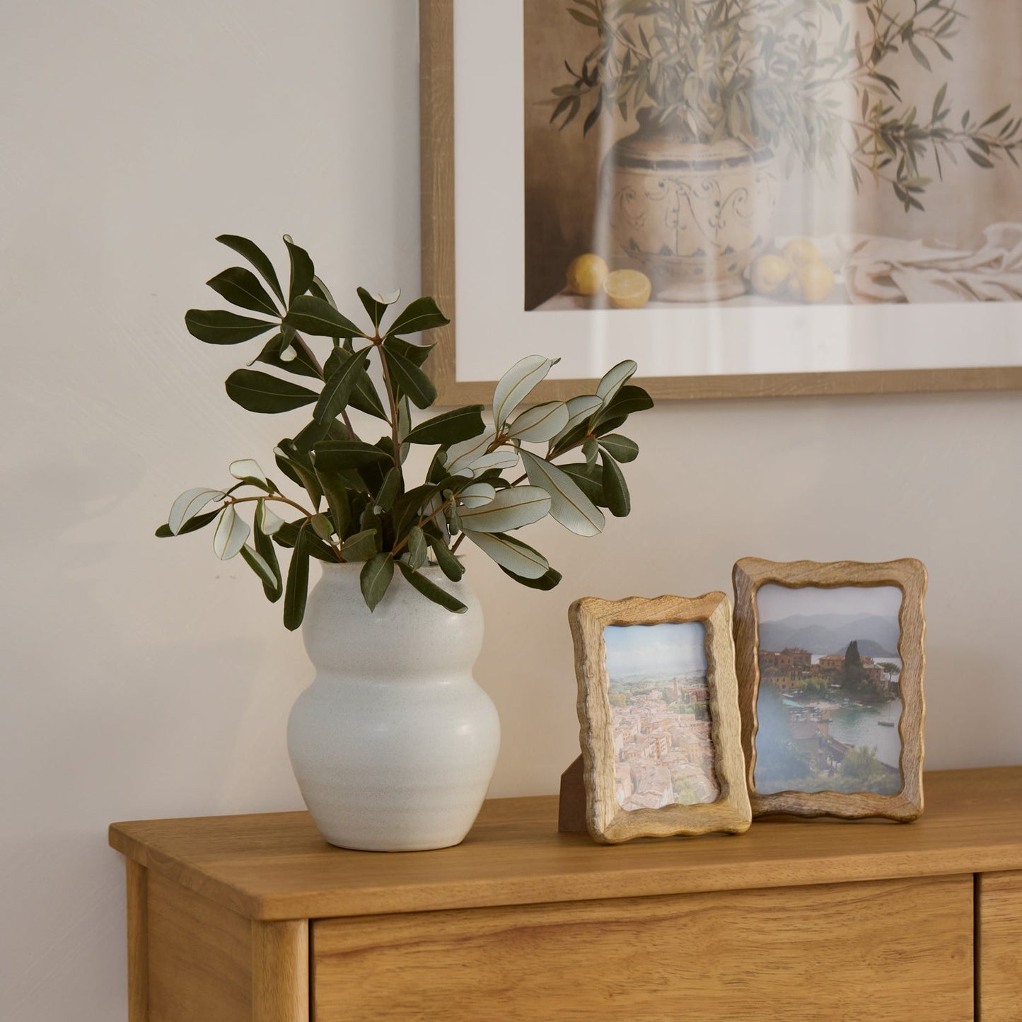 Wavy Natural Photoframe Small