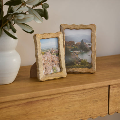 Wavy Natural Photoframe Small