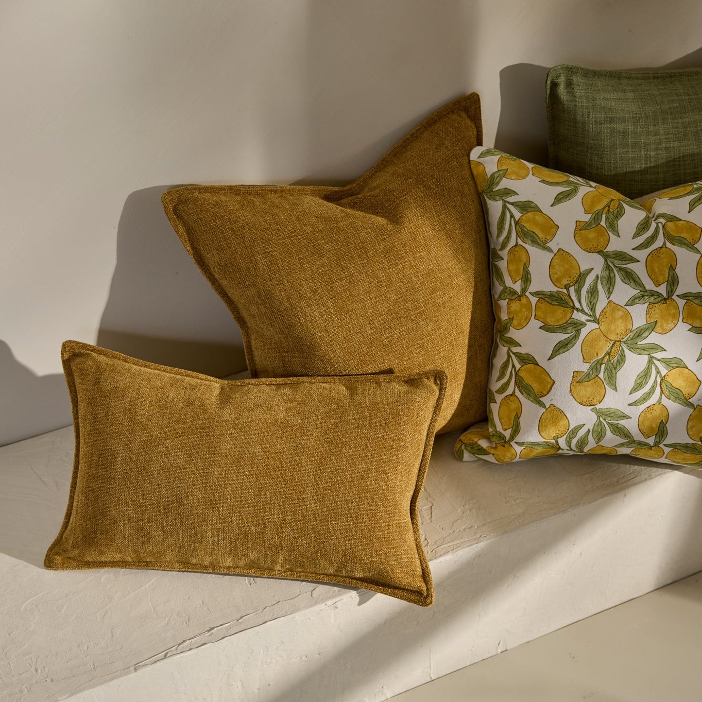 Theo Ochre Cushion 30X50Cm