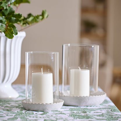 Neve White Ceramic Votive Large