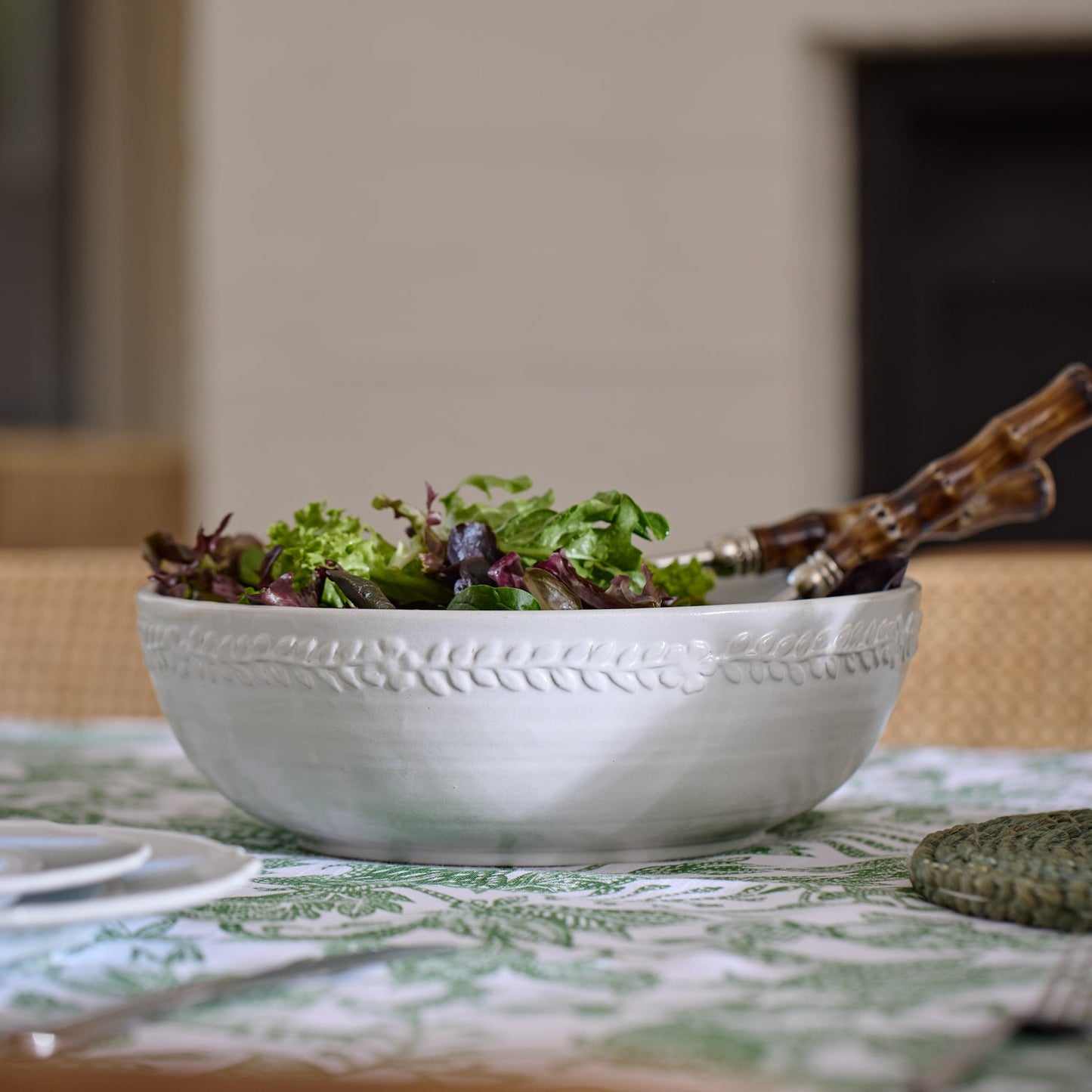 Provence Serving Bowl White