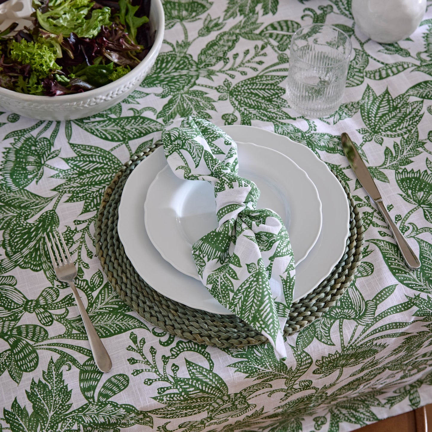 Samara Green Napkin Set 4