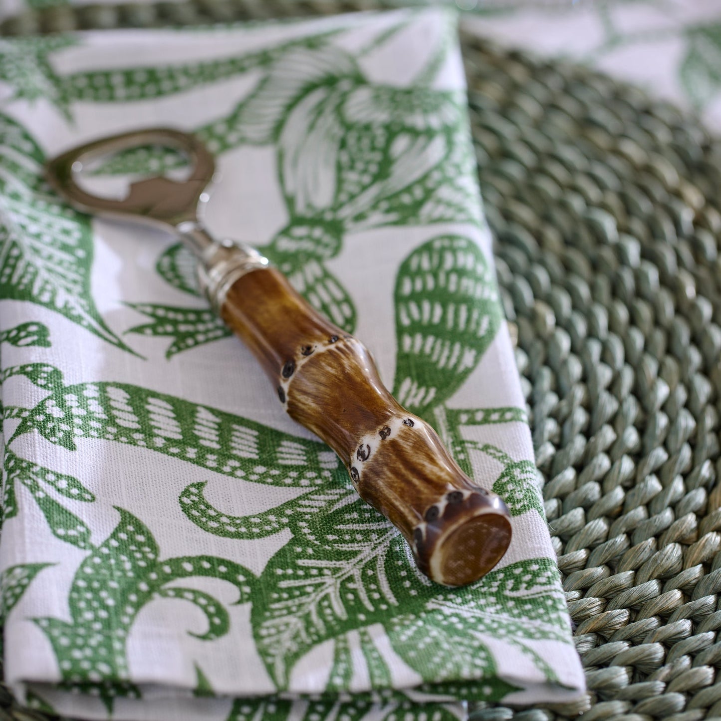 Samara Green Napkin Set 4