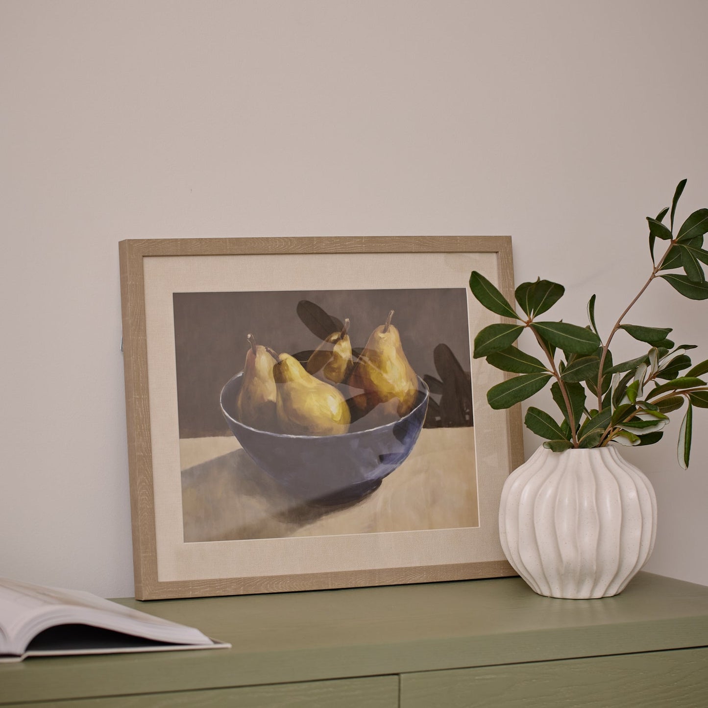 Pear Bowl Still Life Framed Print