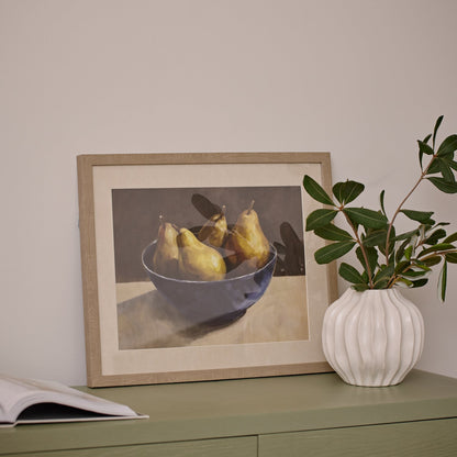 Pear Bowl Still Life Framed Print