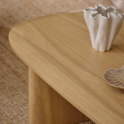 Carmine Oak Veneer Coffee Table