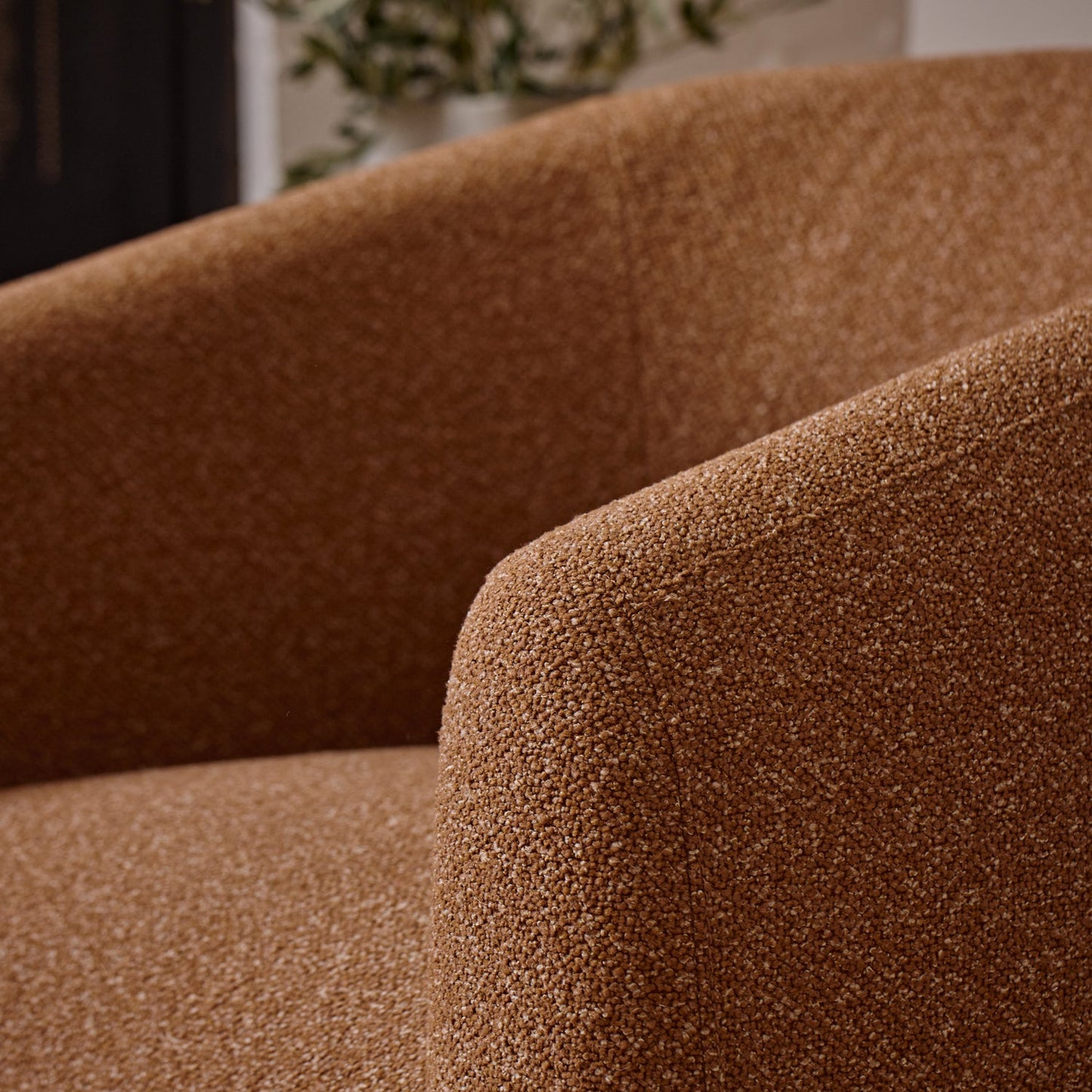 Casa Rust Textured Swivel Chair