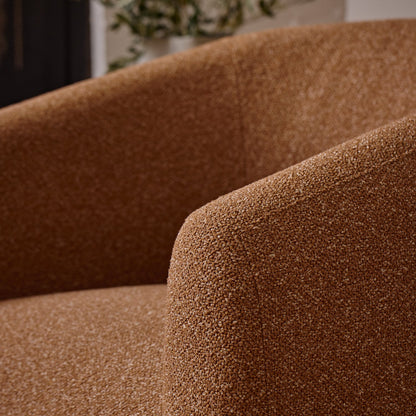 Casa Rust Textured Swivel Chair