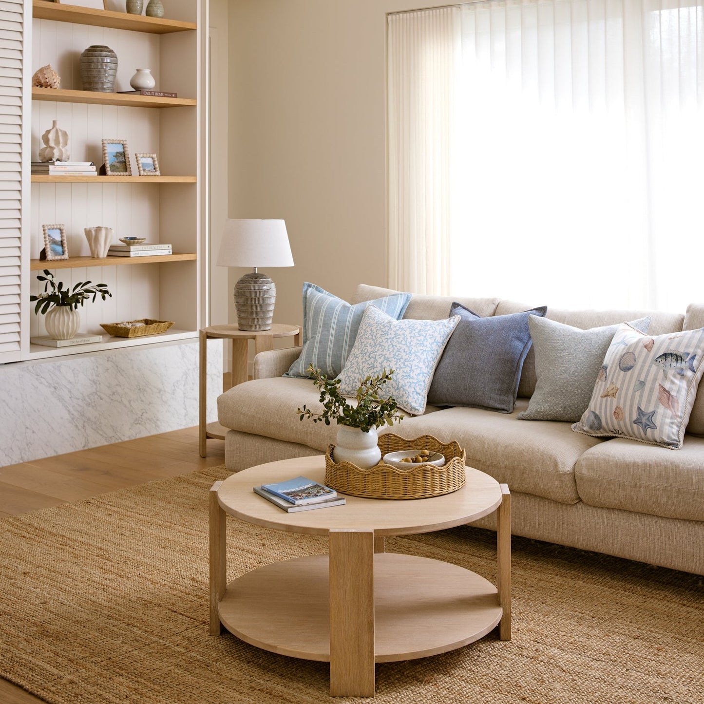 Blake Soft Blue Cushion