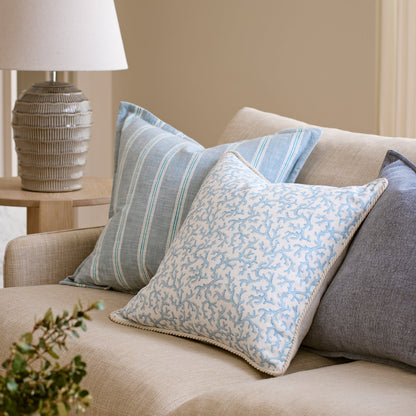 Sylvan Blue Stripe Cushion
