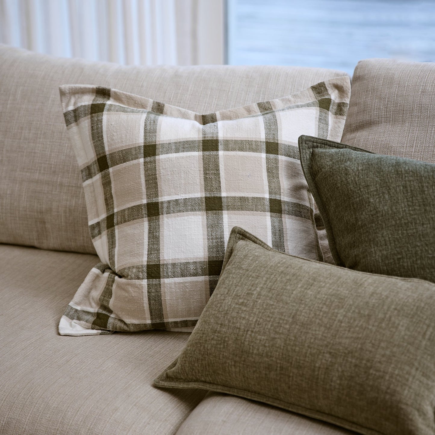 Blake Sage Green Cushion 30X50Cm