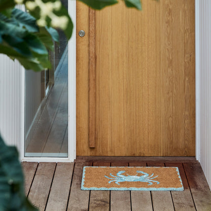 Crab Blue Doormat 45X75Cm