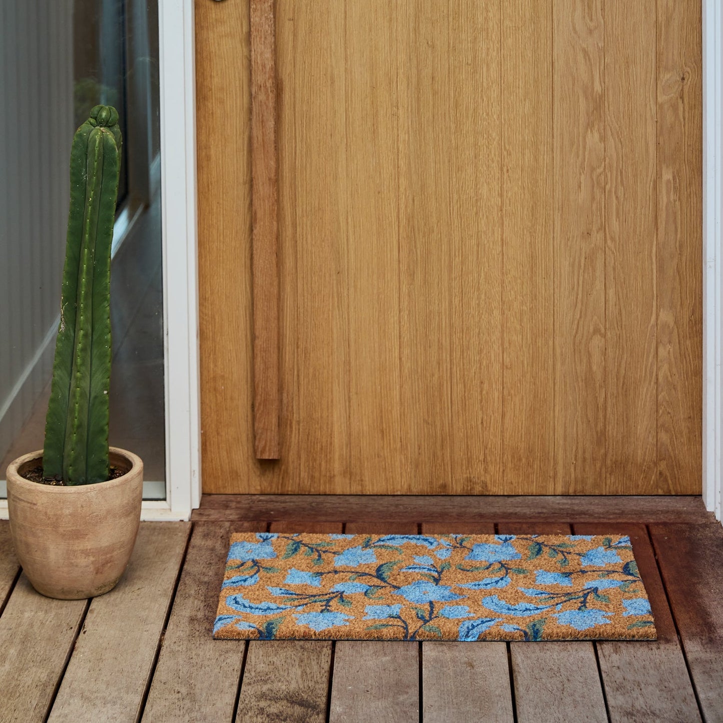 Summer Garden Blue Doormat 45X75Cm